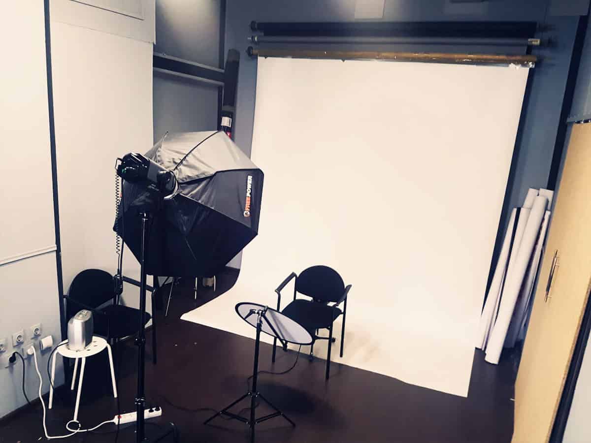 Wnętrze studia fotografii przy ul. Unii Lubelskiej 12A
